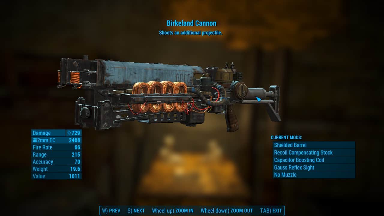 Invisible Capacitor Boosting Coil Gauss Rifle 3 Fallout 4 Mod