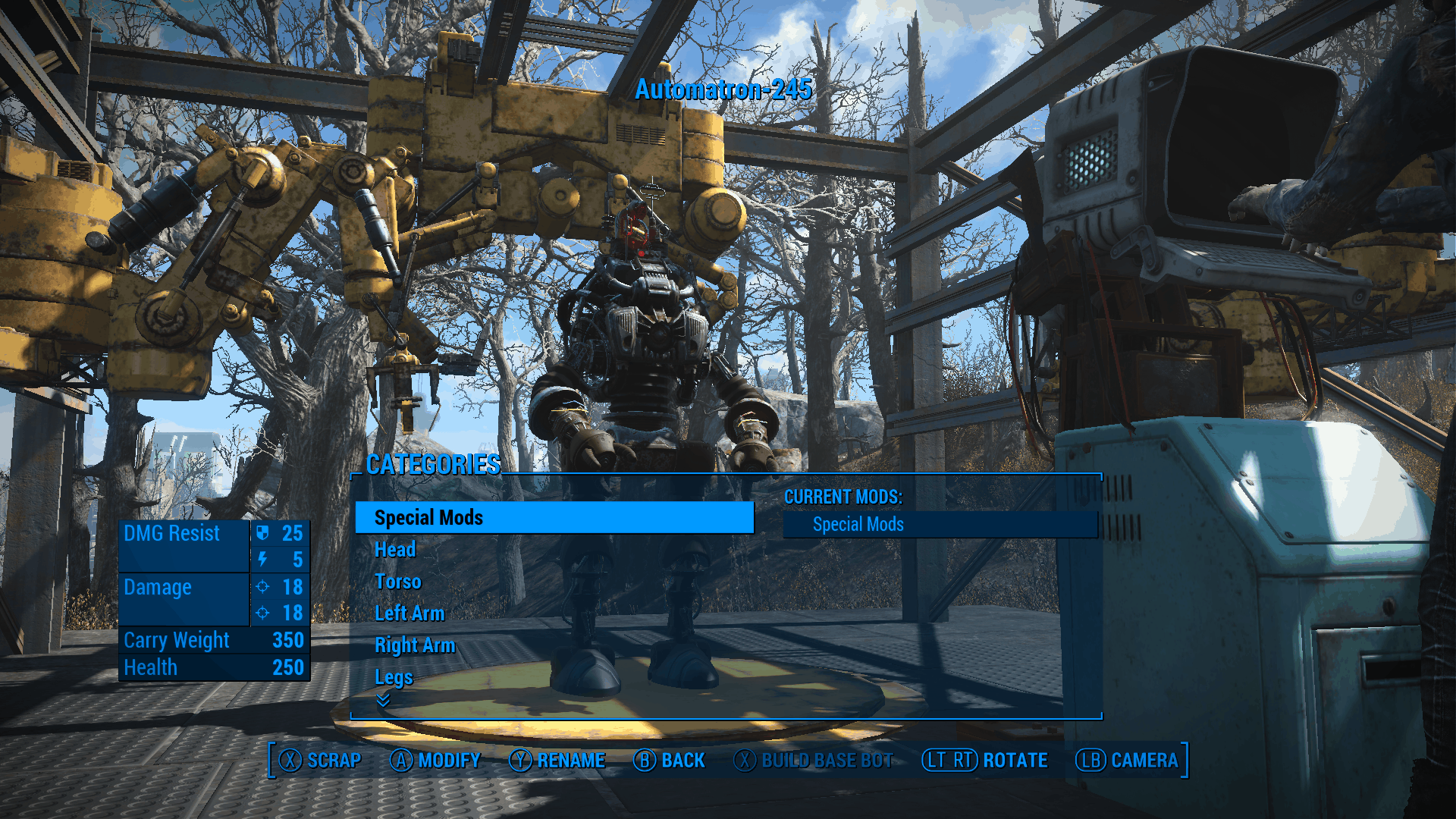 Fallout 4 как открыть все модификации роботов фото 58